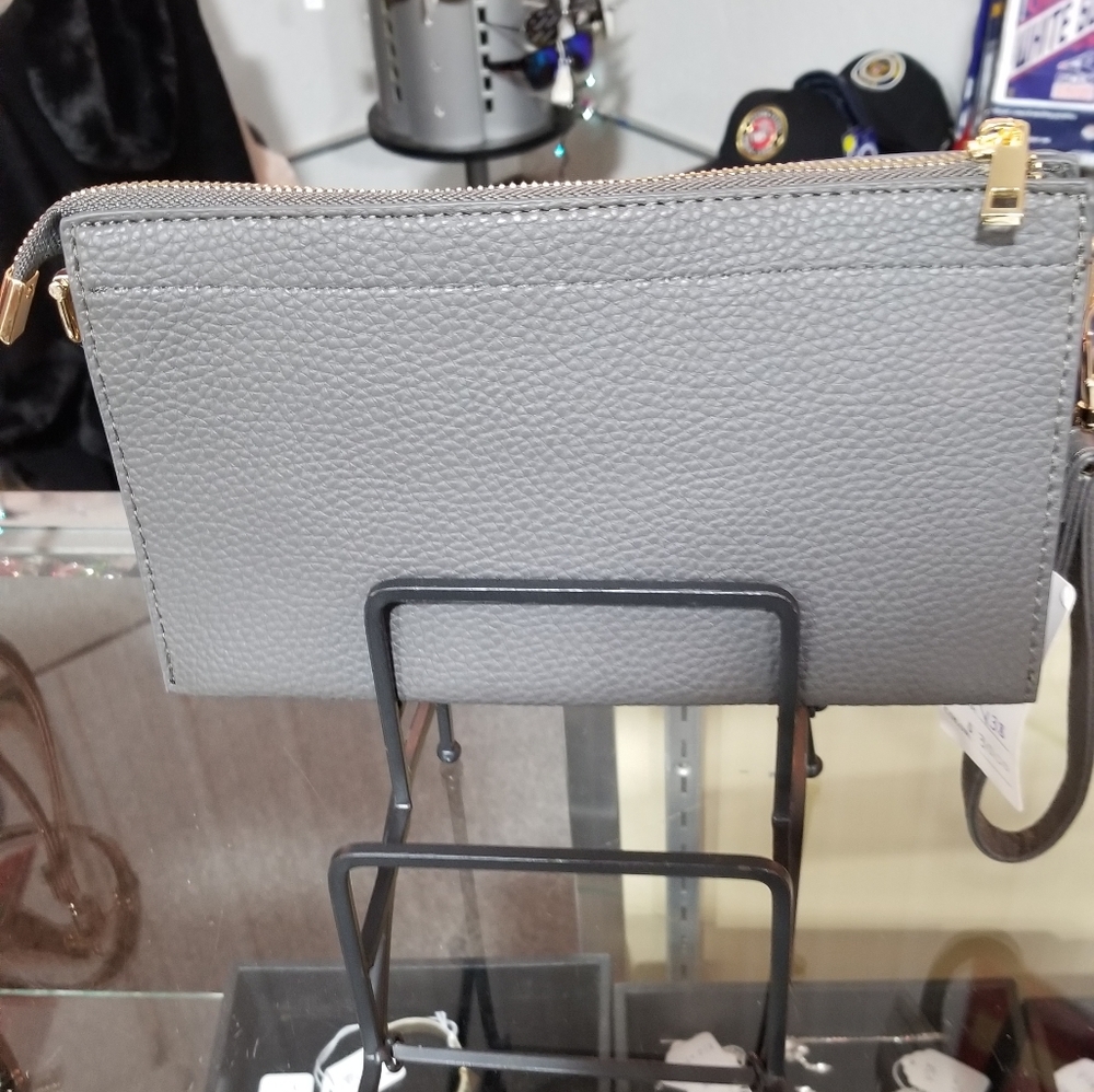 Women's Vegan crossbody and wristlet